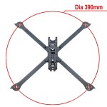 RuiQi XL9 V3 9 Zoll 3K Voll carbon rahmen Kit Schutz arm 4mm Rack 390mm Radstand rahmen für RC FPV Freestyle RC Drohne